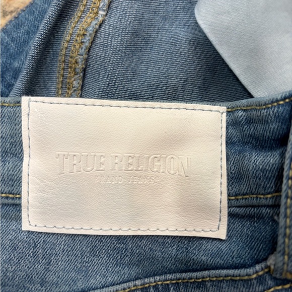 True Religion Starr Mid Rise Cropped Straight Bite Out Women's Jeans Size 28 - Picture 10 of 14